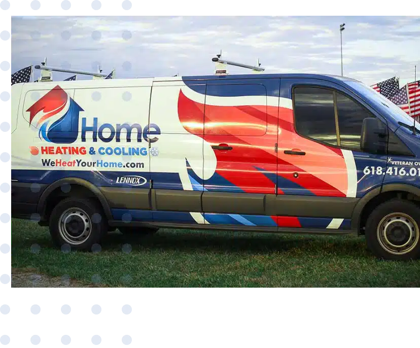 Home Heating & Cooling service vehicle